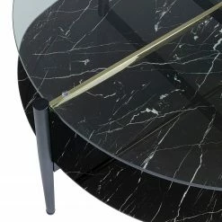 Kare Design Table basse Nellie - Verre / Métal - Noir -loftscape Boutique 1000307988 211109 143900000055 DETAILS P000000001000307988
