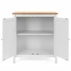 Ridgevalley Buffet Bombita - Blanc / Imitation chêne artisan -loftscape Boutique 1000310610 211118 060556000045 DETAILS P000000001000310610