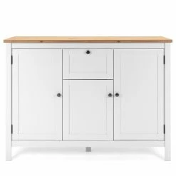 Ridgevalley Buffet Bombita III - Blanc / Imitation chêne artisan -loftscape Boutique 1000310613 211118 060556000110 DETAILS P000000001000310613