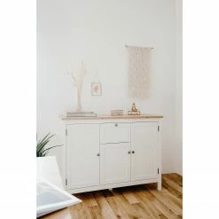 Ridgevalley Buffet Bombita III - Blanc / Imitation chêne artisan -loftscape Boutique 1000310613 211118 06055600057 MOOD DETAILS P000000001000310613 mood