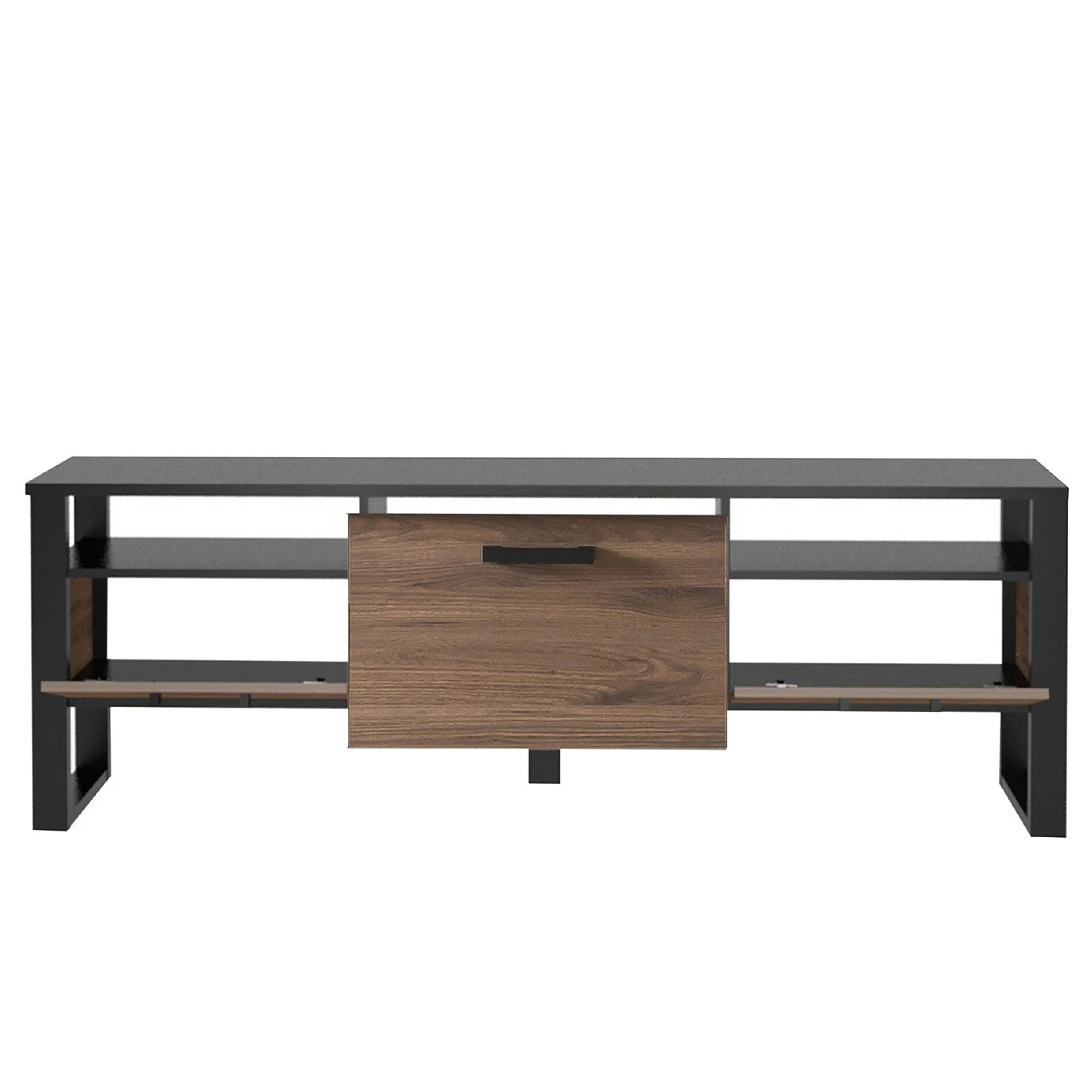 Red Living Ensemble meubles TV Norddal I (4 élém.) - Imitation noyer / Noir 9 Red Living Ensemble meubles TV Norddal I (4 élém.) - Imitation noyer / Noir – Image 7