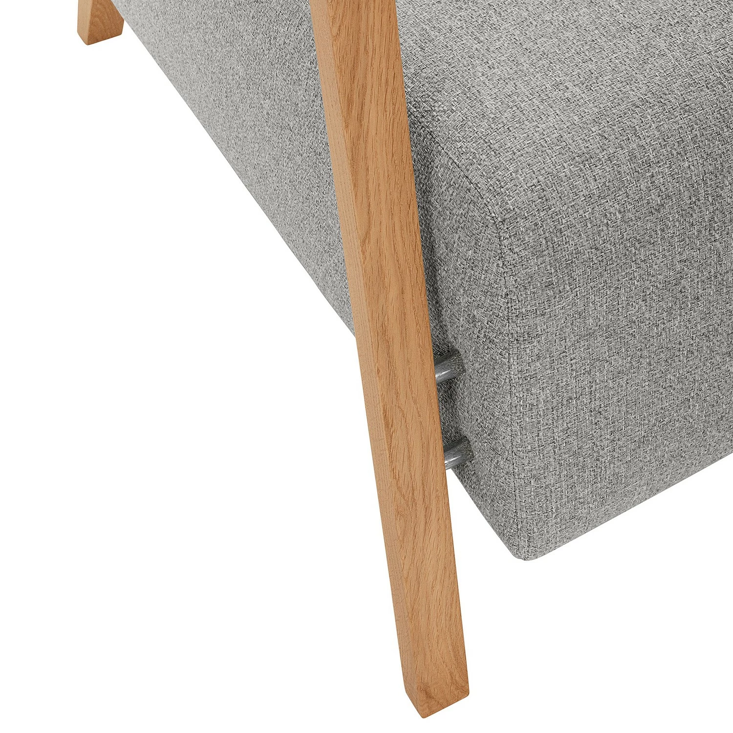 Loftscape Fauteuil Frapper - Tissu structuré Poema: Gris - Chêne clair 5 Loftscape Fauteuil Frapper - Tissu structuré Poema: Gris - Chêne clair – Image 3