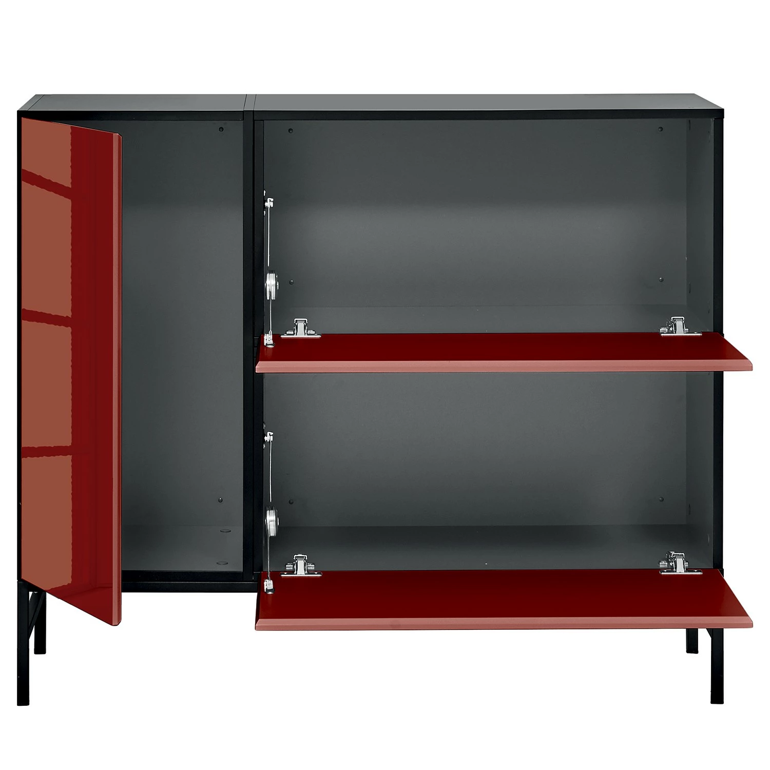 Now! by hülsta Buffet now to go colour I - Rubin brillant / Gris diamant 6 Now! by hülsta Buffet now to go colour I - Rubin brillant / Gris diamant – Image 4