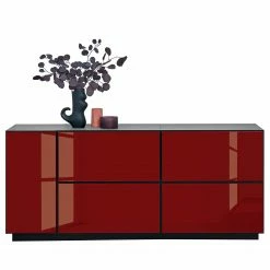 Now! by hülsta Buffet now to go colour IV - Rubin brillant / Gris diamant -loftscape Boutique 1000311264 211201 14485400249 DETAILS P000000001000311264