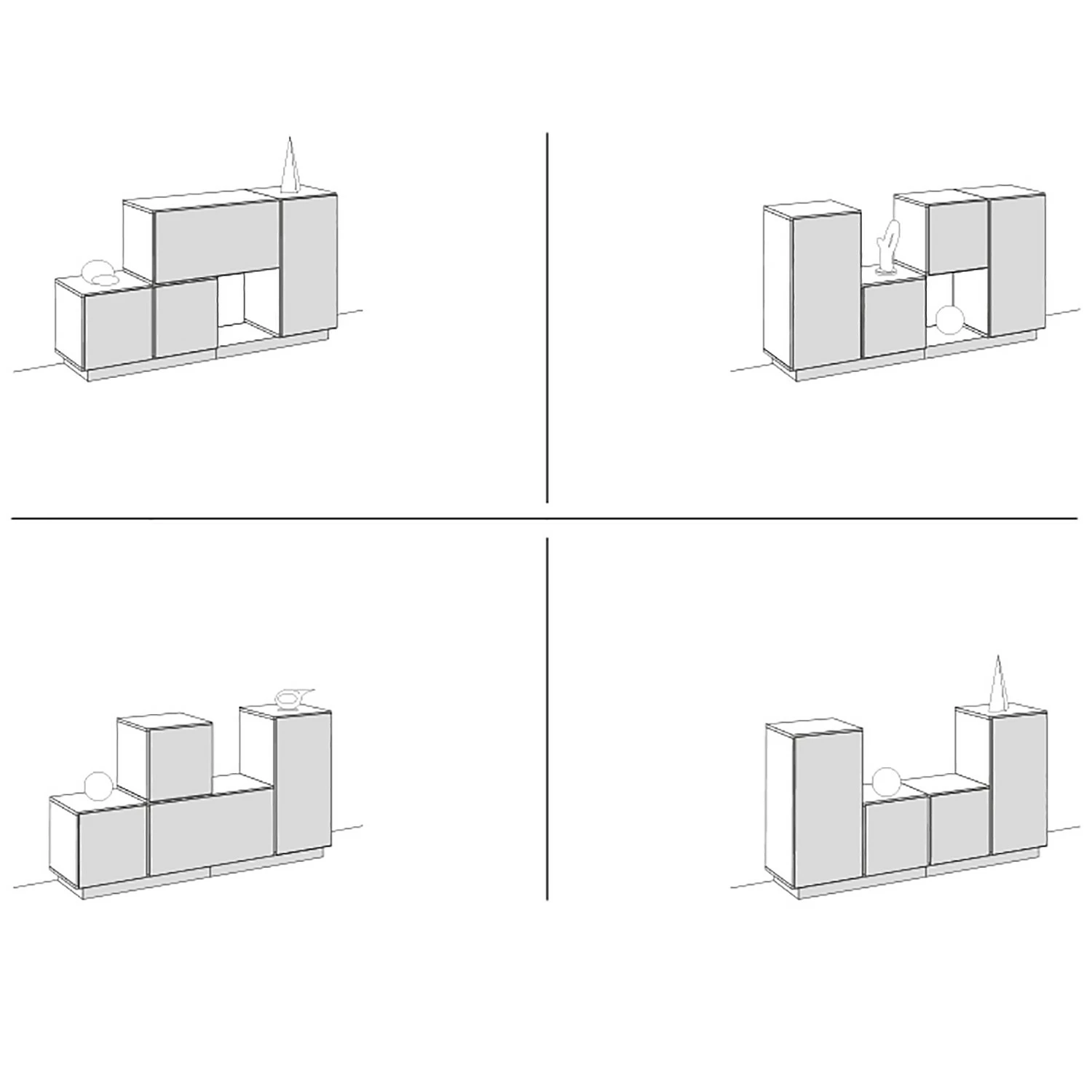 Now! by hülsta Ensemble now to go colour II (5 élém.) - Rubin brillant / Gris diamant brillant 11 Now! by hülsta Ensemble now to go colour II (5 élém.) - Rubin brillant / Gris diamant brillant – Image 9