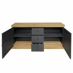 Ridgevalley Ensemble meubles TV Maiossa I (3 élém.) - Anthracite / Imitation chêne -loftscape Boutique 1000312385 211130 133243000039 DETAILS P000000001000312385