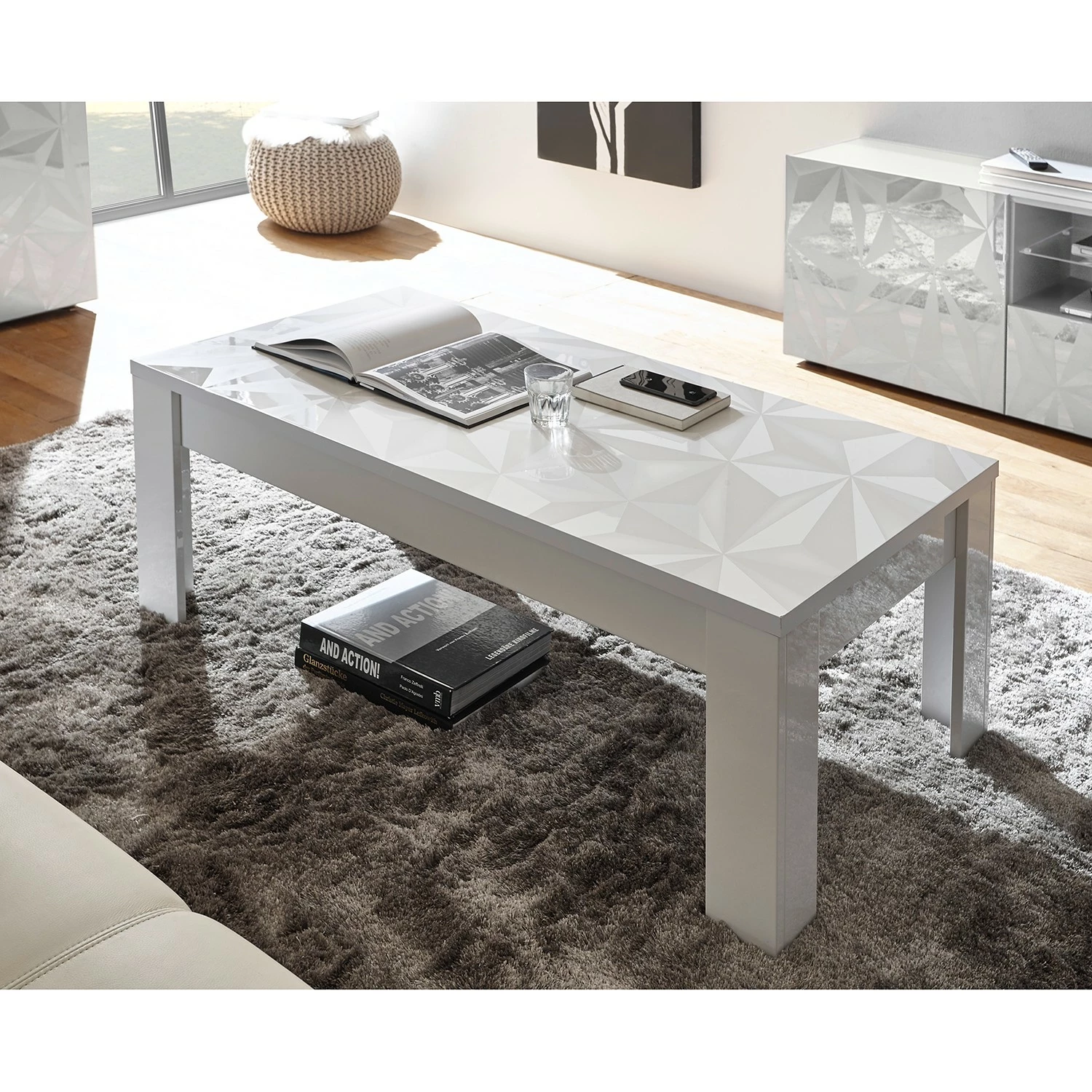 LC Spa Table basse Prisma - Blanc brillant 4 LC Spa Table basse Prisma - Blanc brillant – Image 2