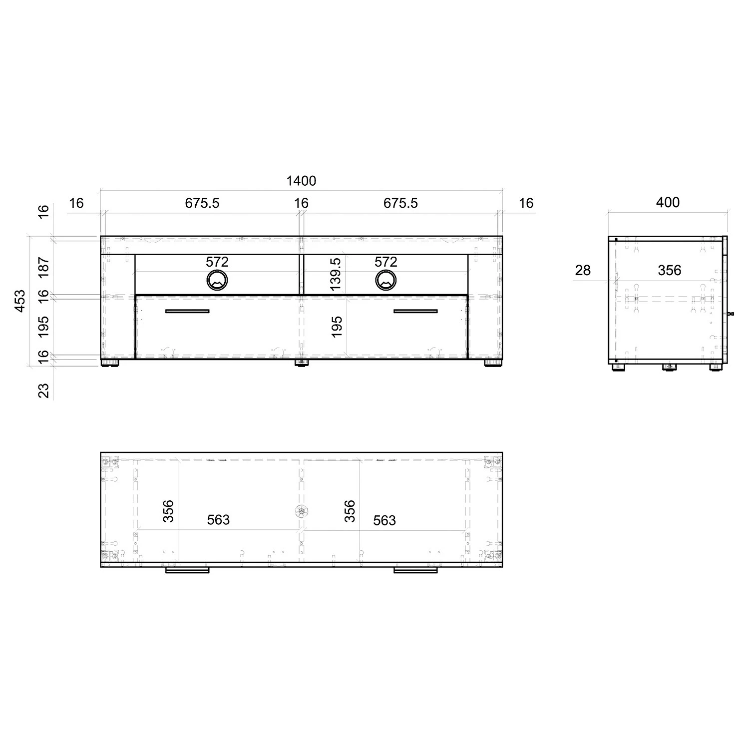 Loftscape Meuble TV Mantador I - Gris 9 Loftscape Meuble TV Mantador I - Gris – Image 7