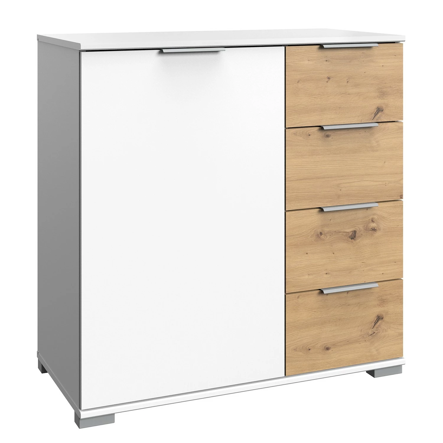 Wimex Commode Gibraltar I - Imitation chêne Artisan / Blanc 3 Wimex Commode Gibraltar I - Imitation chêne Artisan / Blanc