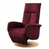 Loftscape Fauteuil relax Nesebar I - Microfibre Flavie: Bordeaux - Fonction relaxation - Sans aide au redressement - Réglage manuel