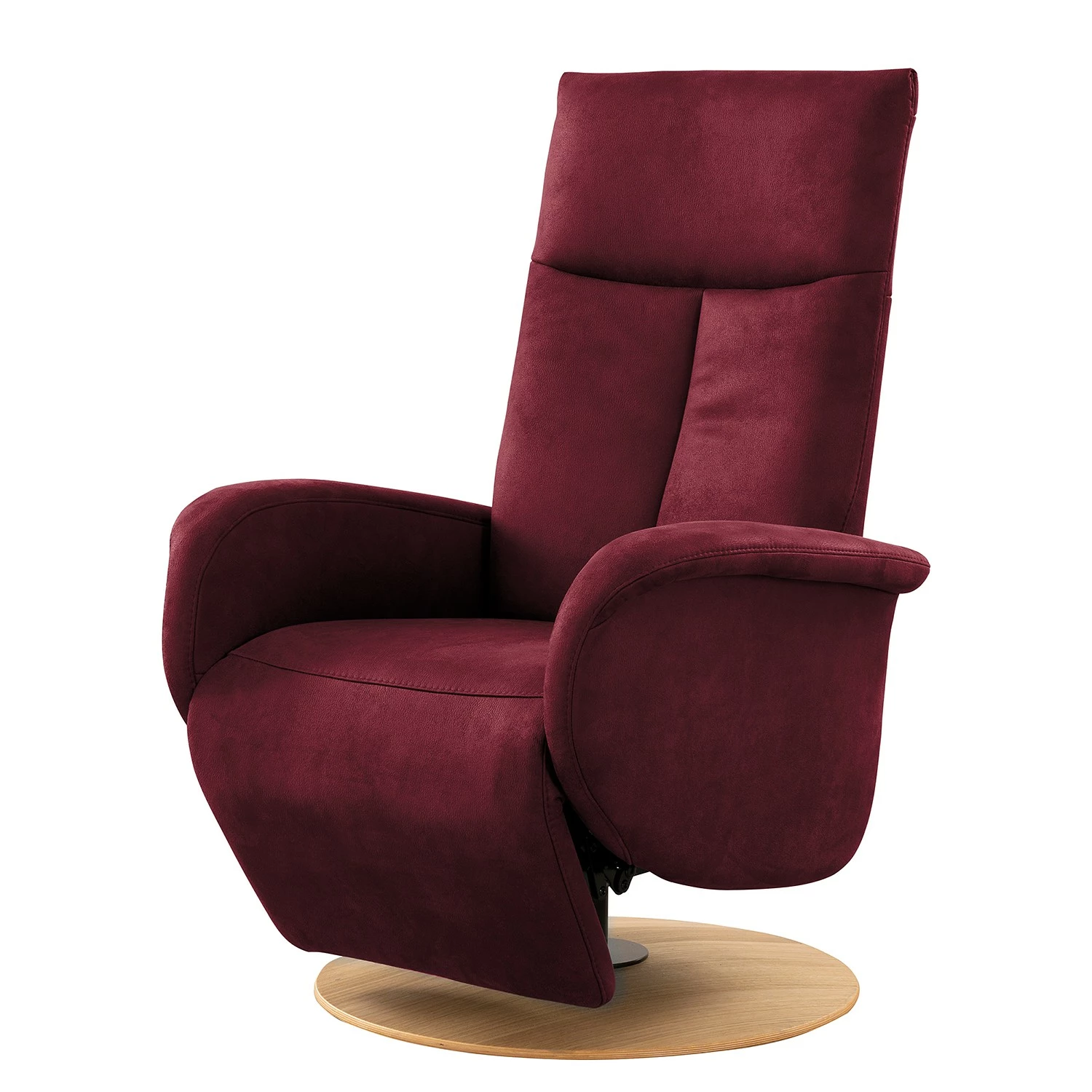 Loftscape Fauteuil relax Nesebar I - Microfibre Flavie: Bordeaux - Fonction relaxation - Sans aide au redressement - Réglage manuel 3 Loftscape Fauteuil relax Nesebar I - Microfibre Flavie: Bordeaux - Fonction relaxation - Sans aide au redressement - Réglage manuel