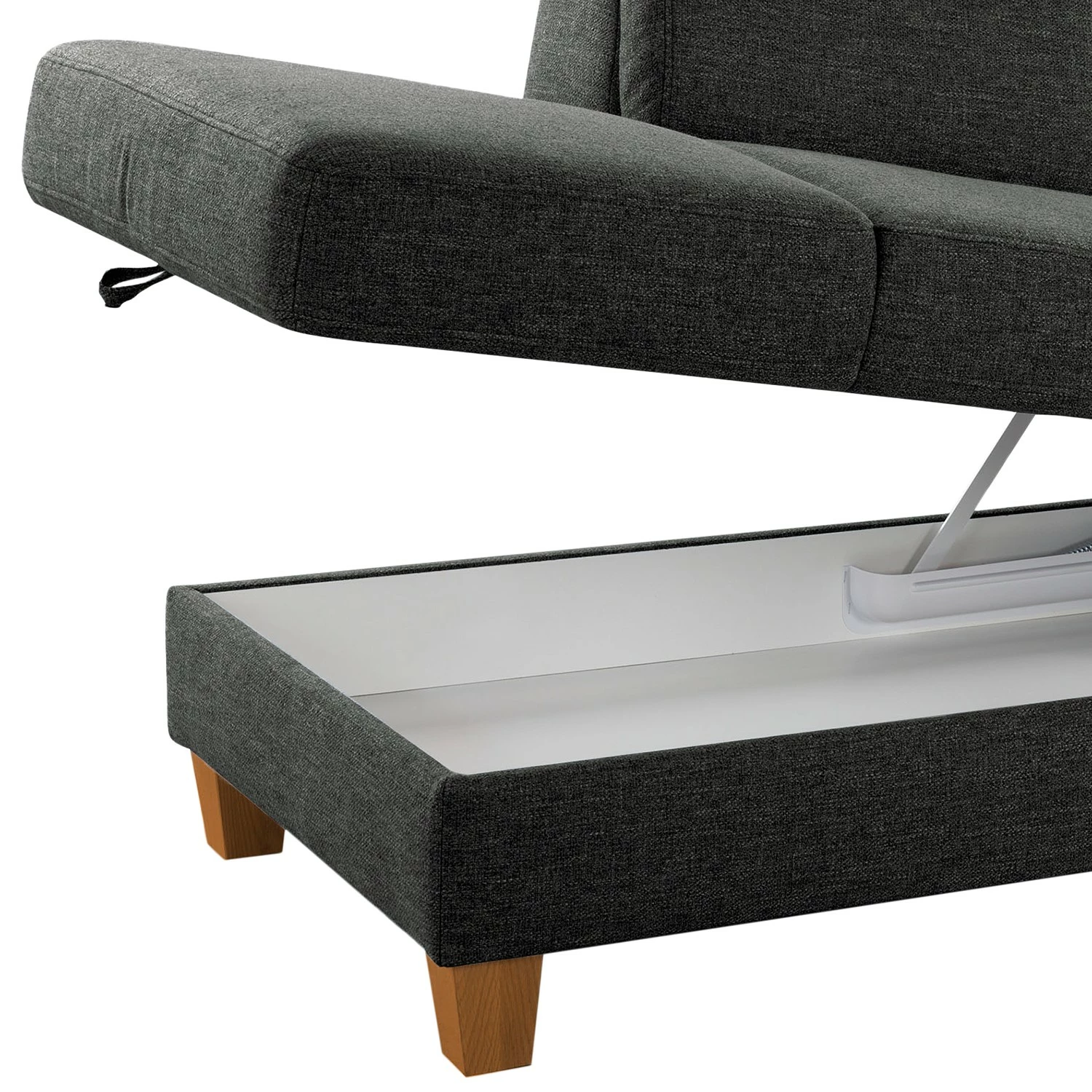 Fredriks Méridienne Eustis - Tissage à plat - Tissu Amra: Anthracite - Méridienne courte à droite (vue de face) 10 Fredriks Méridienne Eustis - Tissage à plat - Tissu Amra: Anthracite - Méridienne courte à droite (vue de face) – Image 8