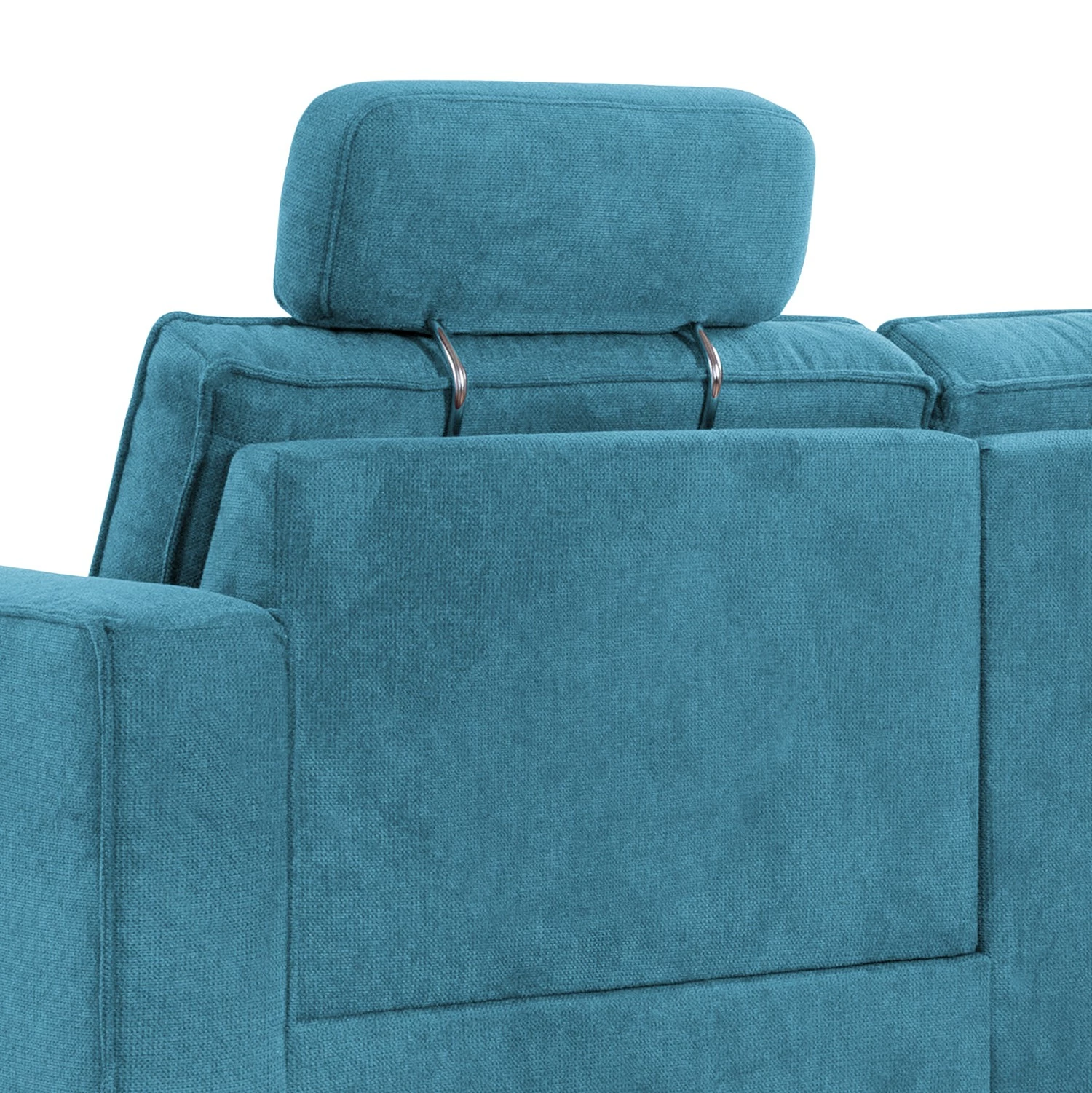 Fredriks Canapé panoramique Ford Point - Tissage à plat - Tissu Palila: Bleu clair - Méridienne longue à gauche (vue de face) - Avec fonction couchage 15 Fredriks Canapé panoramique Ford Point - Tissage à plat - Tissu Palila: Bleu clair - Méridienne longue à gauche (vue de face) - Avec fonction couchage – Image 13