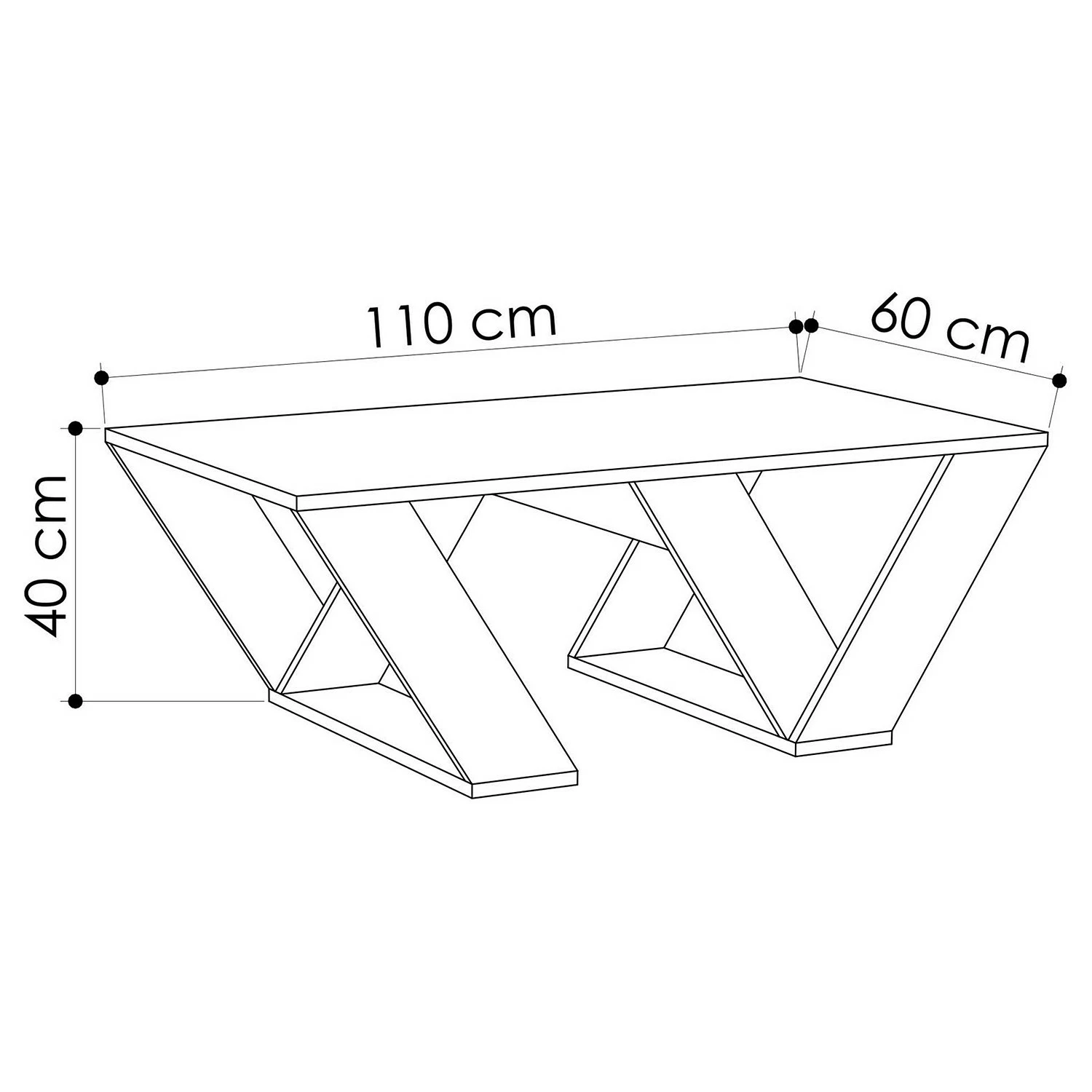 Loftscape Table basse Piet - Blanc 5 Loftscape Table basse Piet - Blanc – Image 3