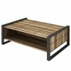 Red Living Table basse Lando - Imitation noyer / Gris