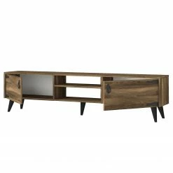 Red Living Meuble TV Arbonne - Imitation noyer / Noir -loftscape Boutique 1000314896 211214 13383300164 DETAILS P000000001000314896