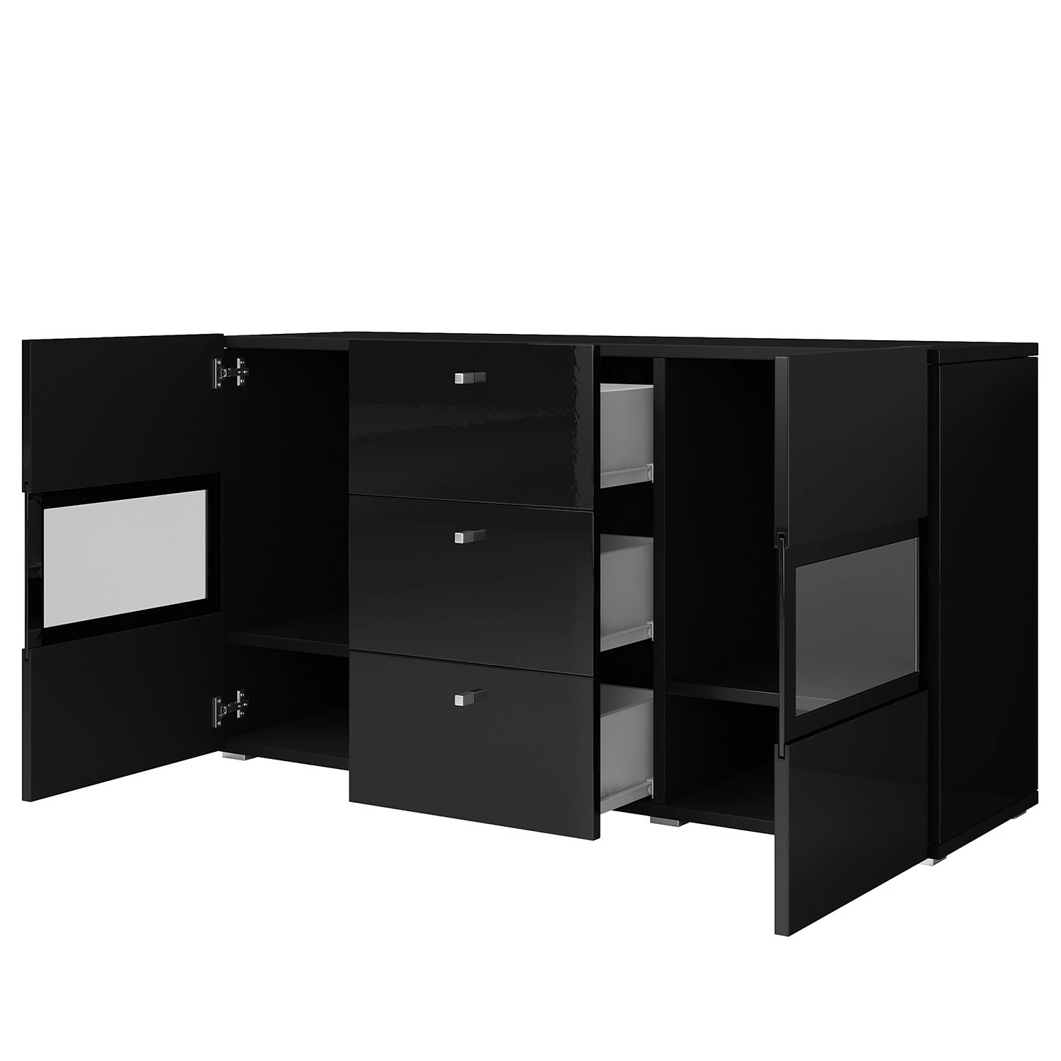 Loftscape Enfilade Adschman - Noir brillant / Noir mat 6 Loftscape Enfilade Adschman - Noir brillant / Noir mat – Image 4