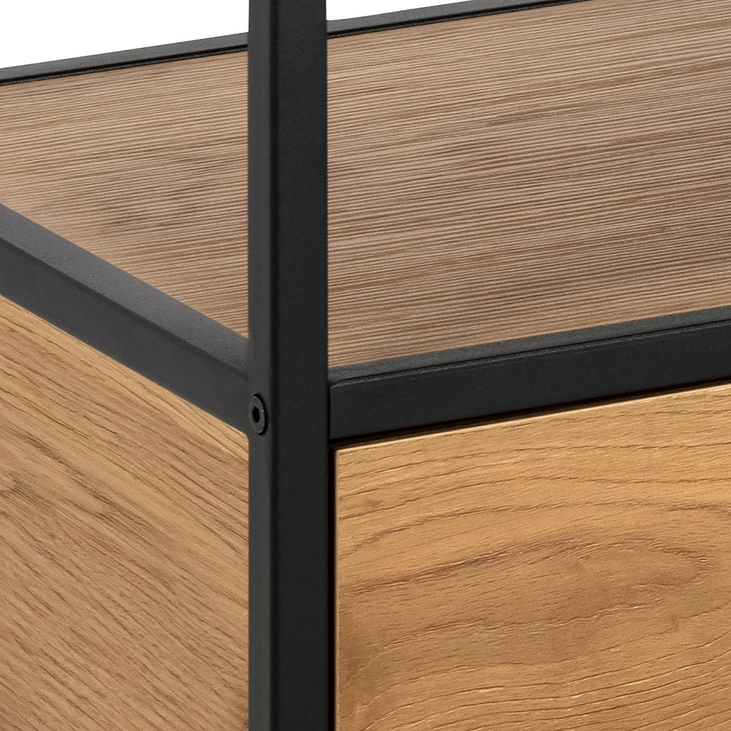 Red Living Meuble TV Coogee II - Imitation chêne sauvage / Noir 9 Red Living Meuble TV Coogee II - Imitation chêne sauvage / Noir – Image 7