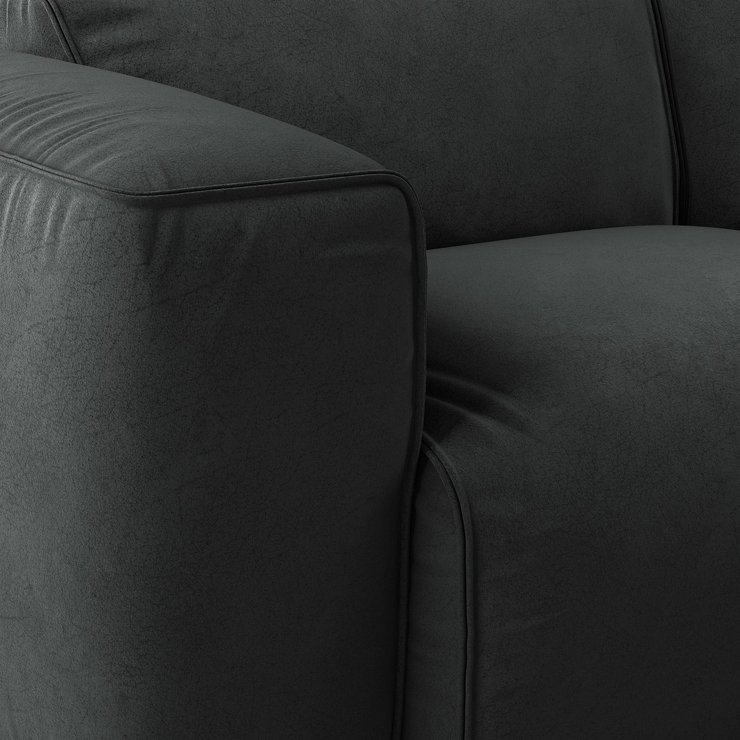 Studio Copenhagen Canapé 2 places HUDSON - Microfibre Teda: Anthracite 8 Studio Copenhagen Canapé 2 places HUDSON - Microfibre Teda: Anthracite – Image 6