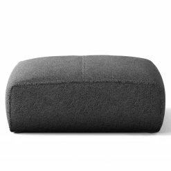 Studio Copenhagen Repose-pieds capitonné HUDSON - Bouclé Tissu Bony: Anthracite -loftscape Boutique 1000316148 220120 13101700185 DETAILS P000000001000316148