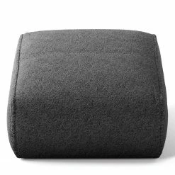 Studio Copenhagen Repose-pieds capitonné HUDSON - Bouclé Tissu Bony: Anthracite -loftscape Boutique 1000316148 220120 13101700194 DETAILS P000000001000316148