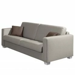 ADA trendline Canapé convertible Oprah - Tissu - Gris clair