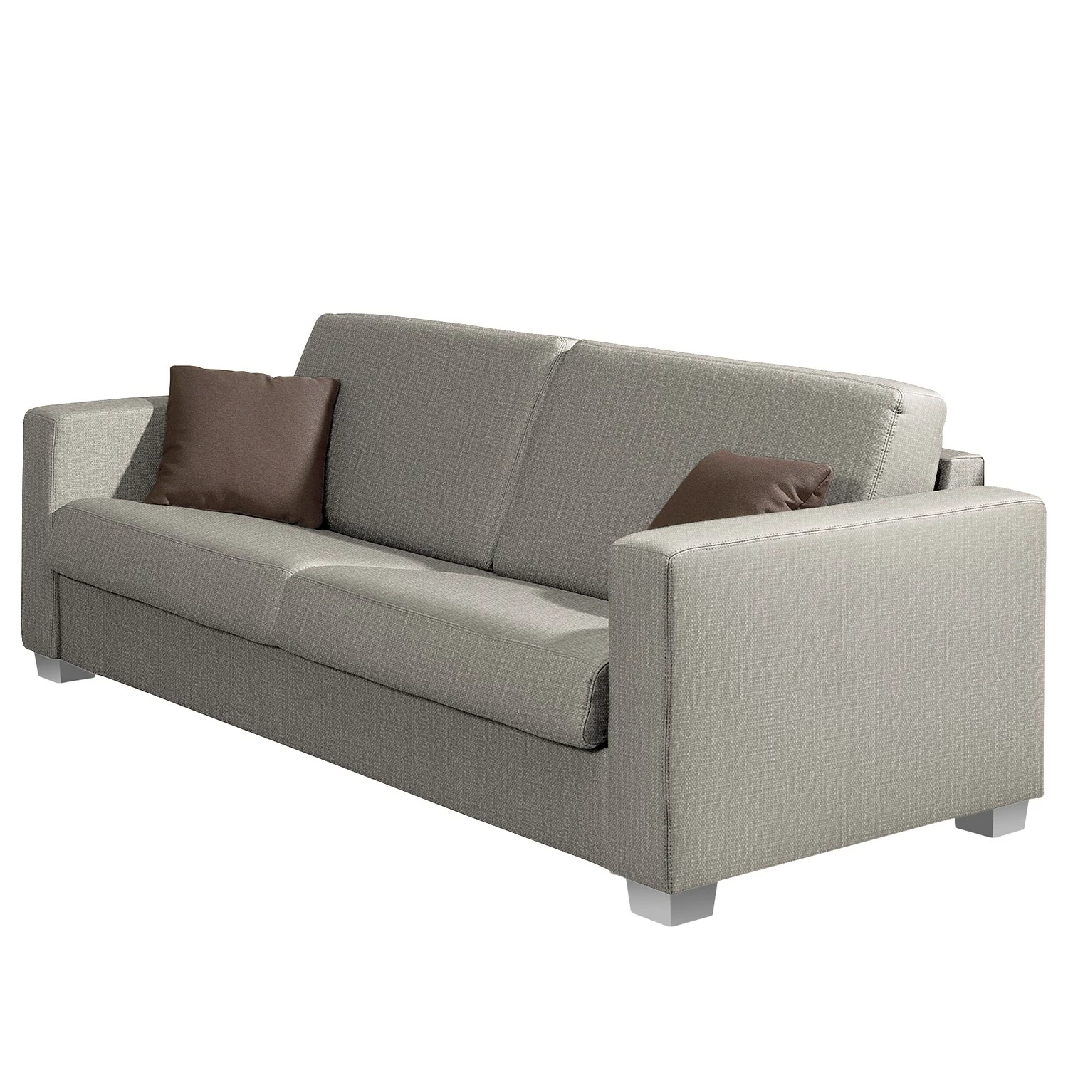 ADA trendline Canapé convertible Oprah - Tissu - Gris clair 3 ADA trendline Canapé convertible Oprah - Tissu - Gris clair