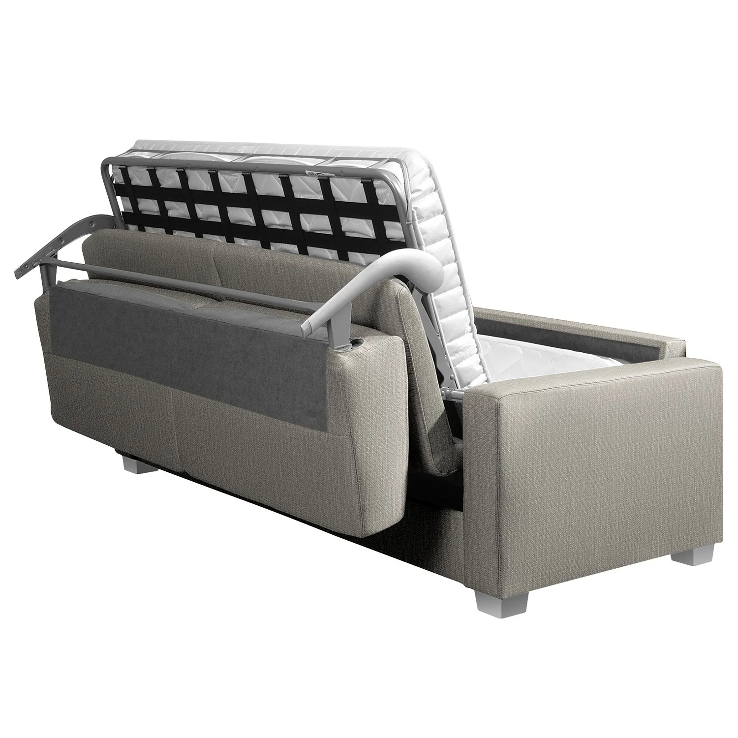 ADA trendline Canapé convertible Oprah - Tissu - Gris clair 7 ADA trendline Canapé convertible Oprah - Tissu - Gris clair – Image 5