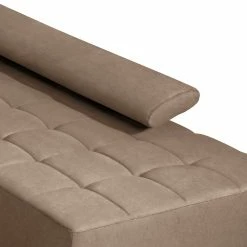 ADA trendline Canapé d’angle Neo - Tissu - Marron clair - Méridienne courte à droite (vue de face) -loftscape Boutique 1000316764 220303 070 DETAILS P000000001000316764