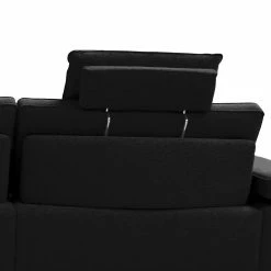 ADA trendline Canapé d’angle Palmy - Tissu - Noir - Méridienne courte à gauche (vue de face) - Sans fonction couchage -loftscape Boutique 1000316777 220303 110 DETAILS P000000001000316777