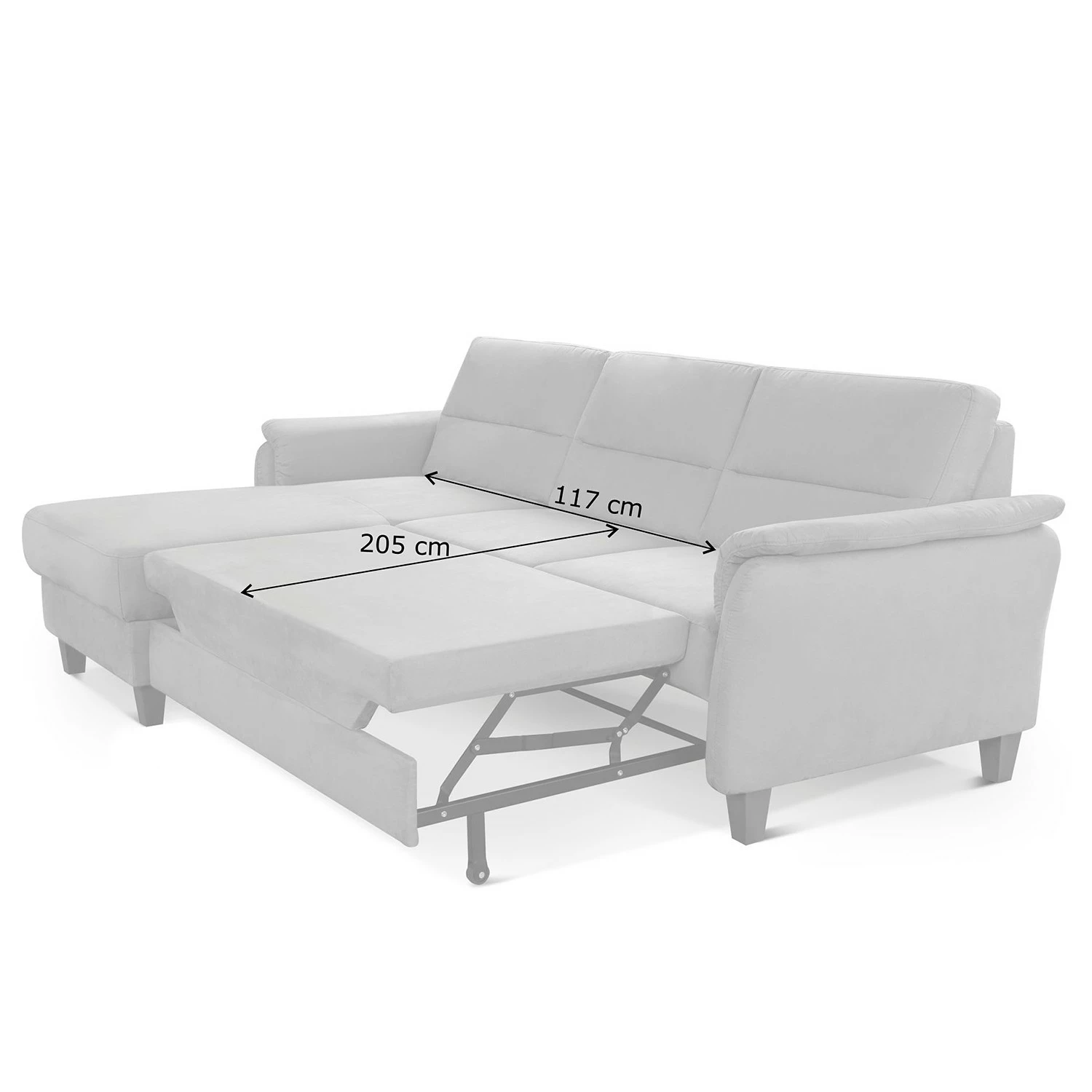 Loftscape Canapé d’angle Corvus - Microfibre Alais: Marron chocolat - Méridienne courte à gauche (vue de face) - Avec fonction couchage 15 Loftscape Canapé d’angle Corvus - Microfibre Alais: Marron chocolat - Méridienne courte à gauche (vue de face) - Avec fonction couchage – Image 13