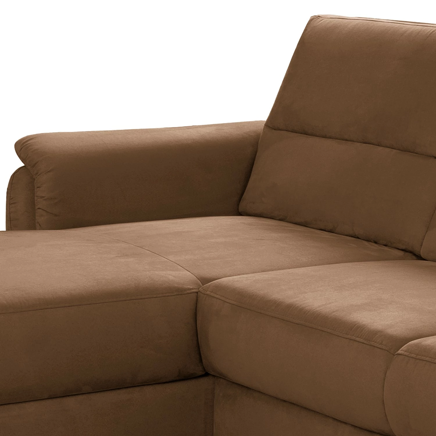 Loftscape Canapé d’angle Corvus - Microfibre Alais: Marron chocolat - Méridienne courte à gauche (vue de face) - Avec fonction couchage 10 Loftscape Canapé d’angle Corvus - Microfibre Alais: Marron chocolat - Méridienne courte à gauche (vue de face) - Avec fonction couchage – Image 8