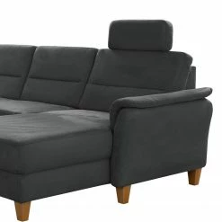 Loftscape Canapé panoramique Corvus - Microfibre Alais: Gris - Méridienne longue à gauche (vue de face) - Avec fonction couchage -loftscape Boutique 1000317108 220120 11552700930 DETAILS P000000001000317108