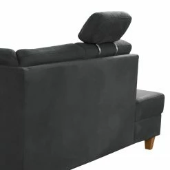 Loftscape Canapé panoramique Corvus - Microfibre Alais: Gris - Méridienne longue à gauche (vue de face) - Avec fonction couchage -loftscape Boutique 1000317108 220120 11552700934 DETAILS P000000001000317108