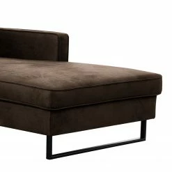 Loftscape Canapé d’angle Godow II - Microfibre Flavie: Marron foncé - Méridienne courte à droite (vue de face) -loftscape Boutique 1000317135 220120 11555901215 DETAILS P000000001000317135