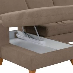 Loftscape Canapé panoramique Gothem - Tissu Palila: Nougat - Méridienne longue à droite (vue de face) - Avec fonction couchage -loftscape Boutique 1000317147 220120 11561001392 DETAILS P000000001000317147