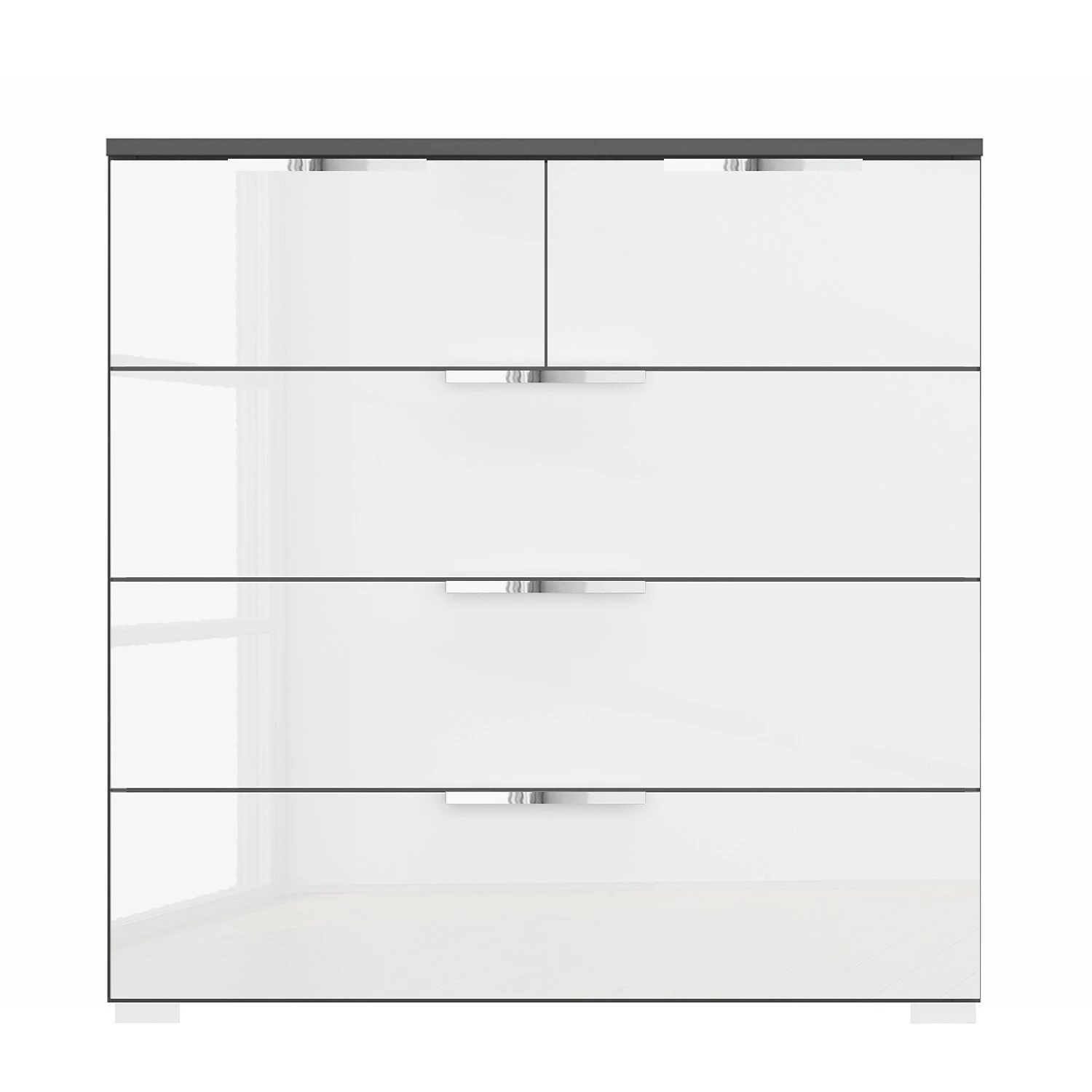Buffet SKØP x3+2 - Blanc brillant / Graphite - Chrome 5 Buffet SKØP x3+2 - Blanc brillant / Graphite - Chrome – Image 3