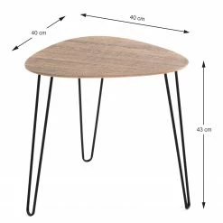 Red Living Bout de canapé Booragoon II - Métal - Imitation chêne / Noir 10 Red Living Bout de canapé Booragoon II - Métal - Imitation chêne / Noir -loftscape Boutique 1000319825 220112 121227000516 SKETCH DETAILS P000000001000319825 sketch