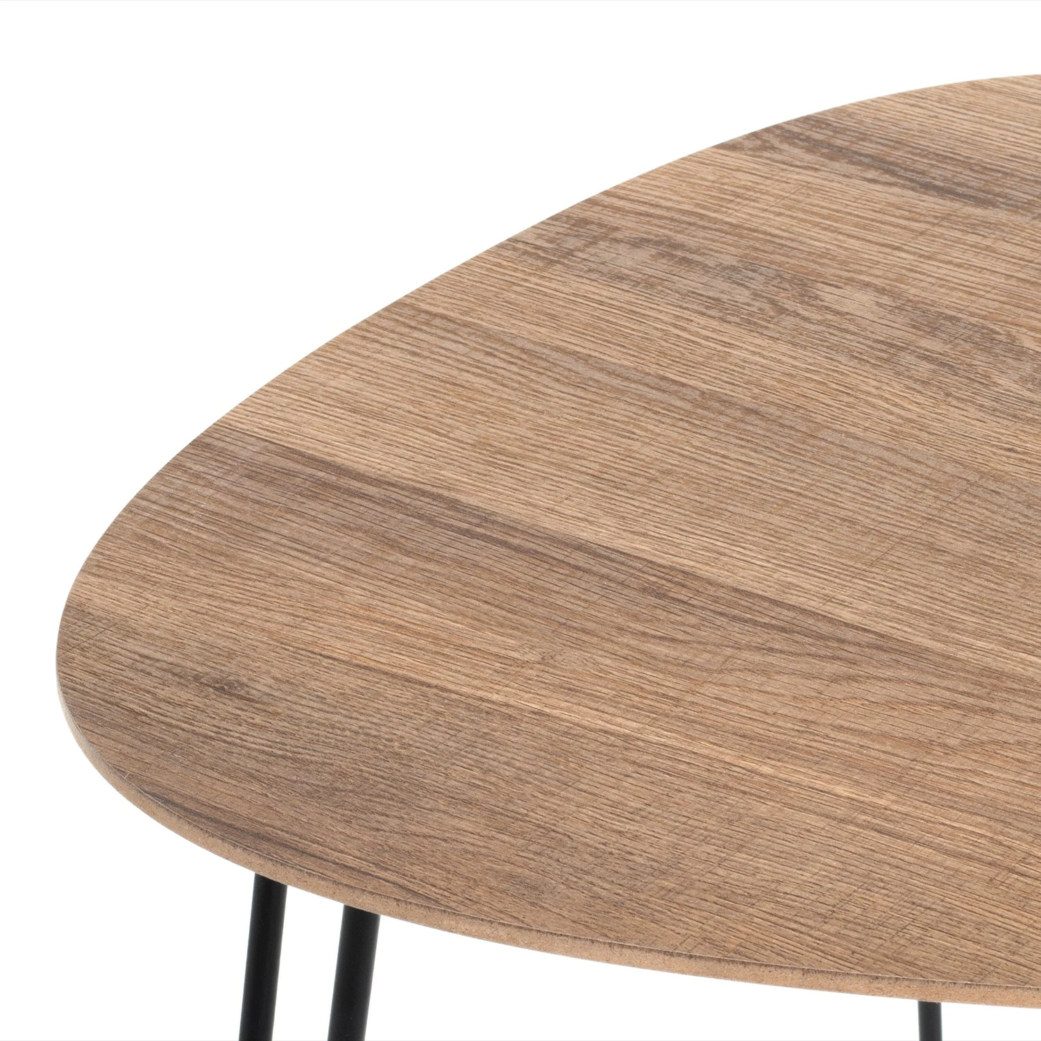 Red Living Bout de canapé Booragoon II - Métal - Imitation chêne / Noir 7 Red Living Bout de canapé Booragoon II - Métal - Imitation chêne / Noir – Image 5