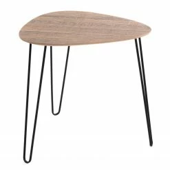 Red Living Bout de canapé Booragoon I - Métal - Imitation chêne / Noir -loftscape Boutique 1000319826 220112 121226000033 DETAILS P000000001000319826