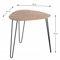 Red Living Bout de canapé Booragoon I - Métal - Imitation chêne / Noir -loftscape Boutique 1000319826 220112 1212270000509 SKETCH DETAILS P000000001000319826 sketch