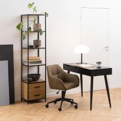 Red Living Étagère Coogee XIII - Imitation chêne sauvage / Noir -loftscape Boutique 1000325233 220118 14022400122 MOOD DETAILS P000000001000325233 mood