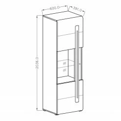Loftscape Ensemble meubles TV Tyfta I (4 éléments) - Imitation chêne Grandson -loftscape Boutique 1000327457 220125 13413400500 SKETCH DETAILS P000000001000327457 sketch