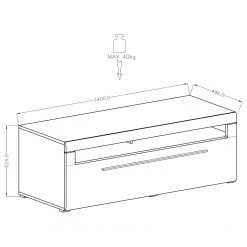 Loftscape Ensemble meubles TV Tyfta I (4 éléments) - Imitation chêne Grandson -loftscape Boutique 1000327457 220125 13413500501 SKETCH DETAILS P000000001000327457 sketch