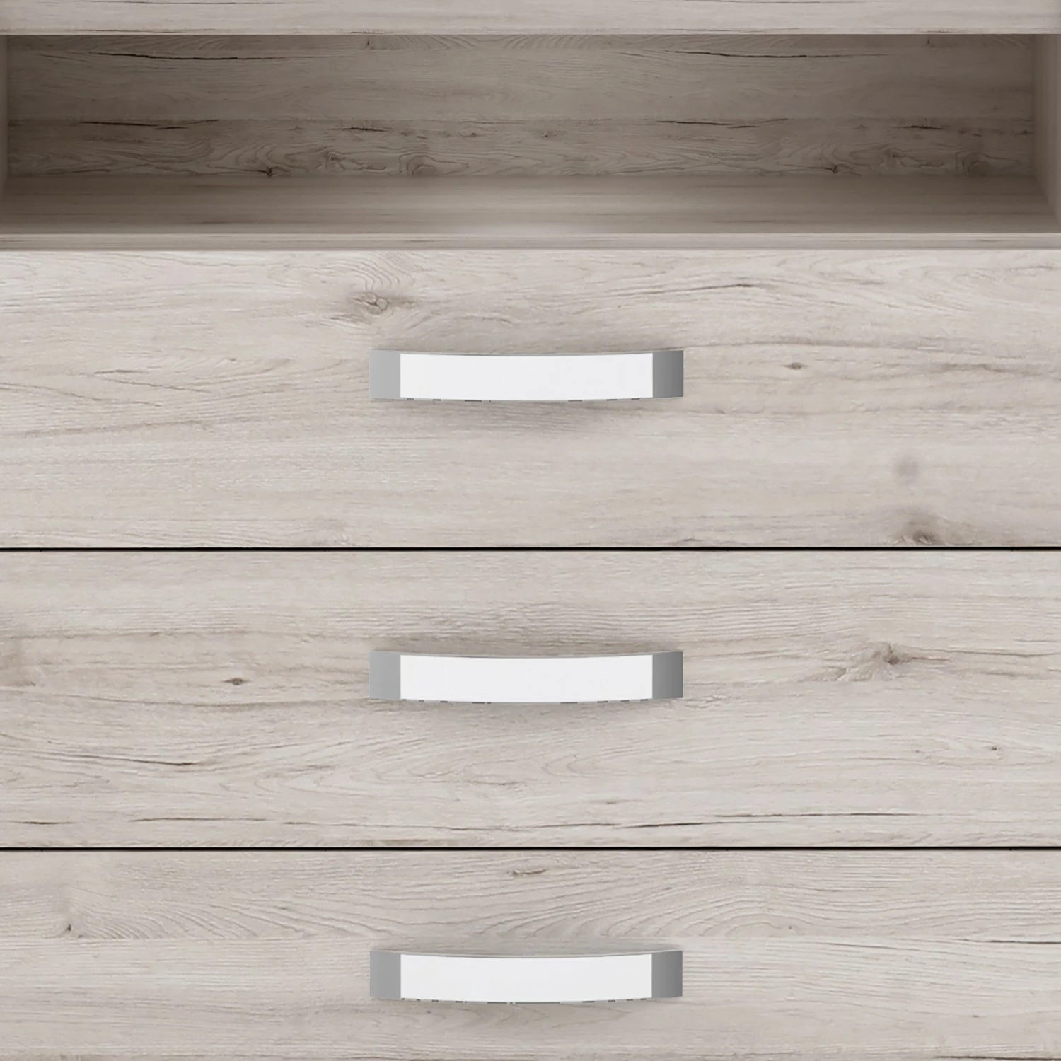 Loftscape Buffet Rubik - Imitation chêne de sable / Blanc brillant 9 Loftscape Buffet Rubik - Imitation chêne de sable / Blanc brillant – Image 7