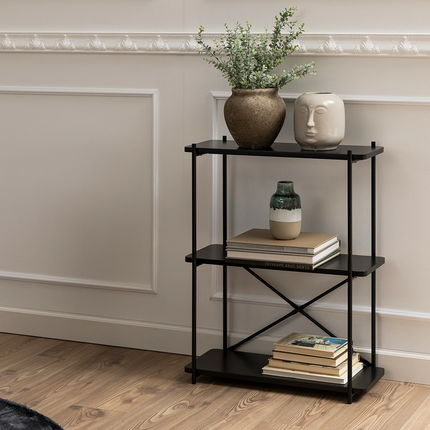 Red Living Étagère Visby - Noir 5 Red Living Étagère Visby - Noir – Image 3