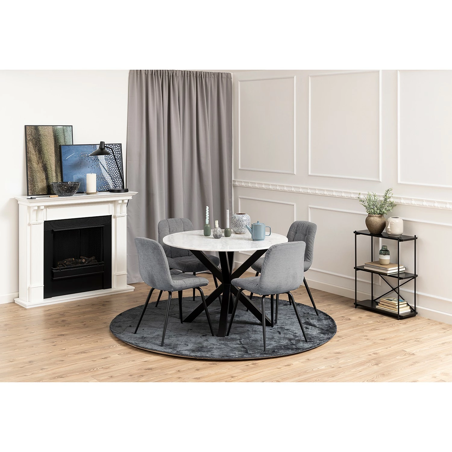 Red Living Étagère Visby - Noir 4 Red Living Étagère Visby - Noir – Image 2