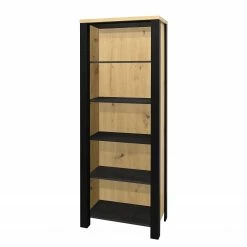 Red Living Étagère Zagora - Imitation chêne à nœuds / Noir