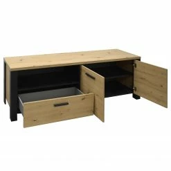 Red Living Meuble TV Zagora - Imitation chêne à nœuds / Noir -loftscape Boutique 1000329412 220203 15484300040 DETAILS P000000001000329412