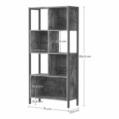 Red Living Étagère Hickling II - Marron / Noir -loftscape Boutique 1000329414 220203 161551000500 SKETCH DETAILS P000000001000329414 sketch